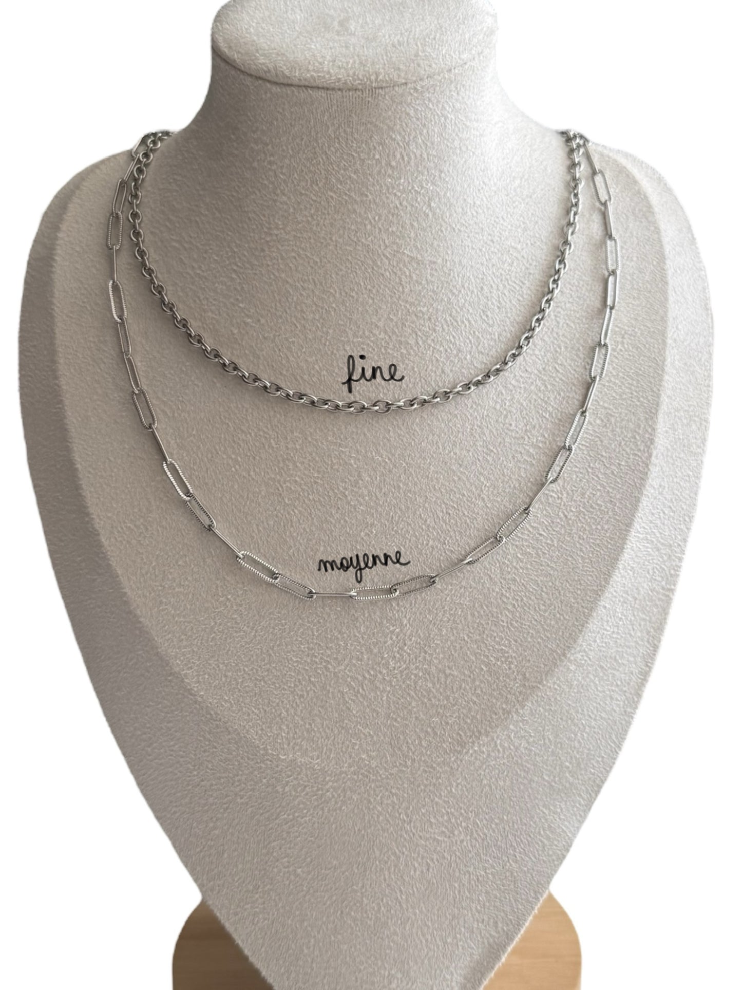 Collier personnalisé argenté
